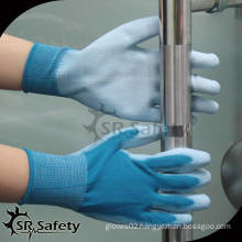 SRSAFETY 13G Working PU Gloves/PU Coated Nylon Gloves/Nylon PU Gloves